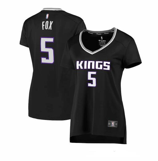 Camiseta baloncesto De'Aaron Fox 5 statement edition Negro Sacramento Kings Mujer