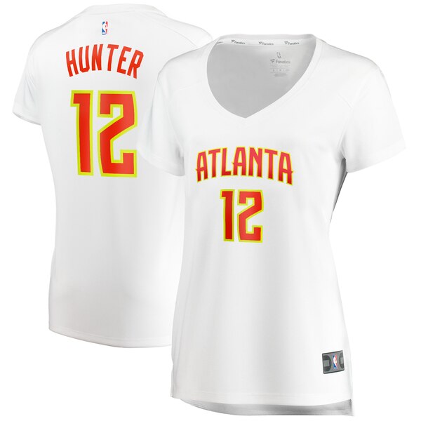 Camiseta baloncesto De'Andre Hunter 12 association edition Blanco Atlanta Hawks Mujer