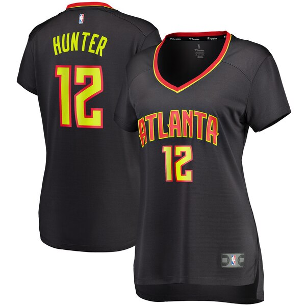Camiseta baloncesto De'Andre Hunter 12 icon edition Negro Atlanta Hawks Mujer