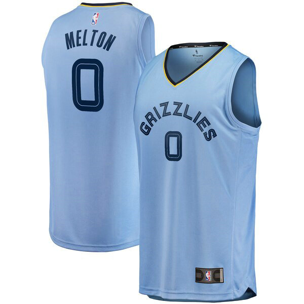 Camiseta baloncesto De'Anthony Melton 0 Statement Edition Azul Memphis Grizzlies Hombre