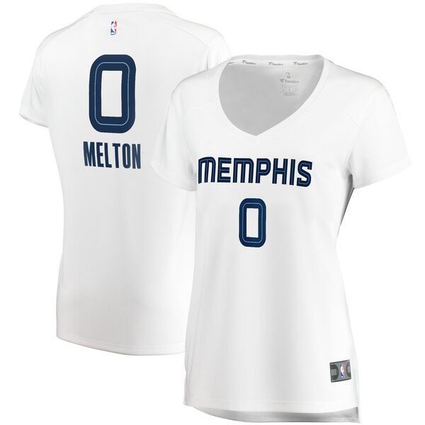 Camiseta baloncesto De'Anthony Melton 0 association edition Blanco Memphis Grizzlies Mujer