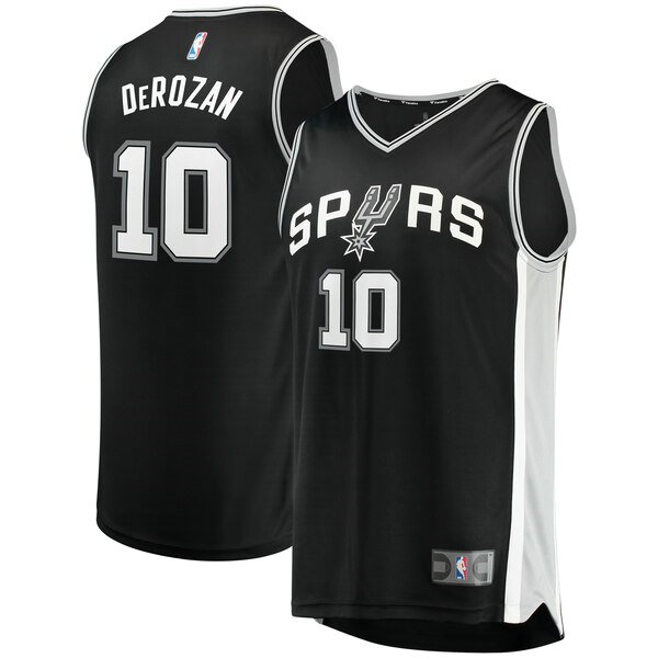 Camiseta baloncesto DeMar DeRozan 10 Icon Edition Negro San Antonio Spurs Hombre