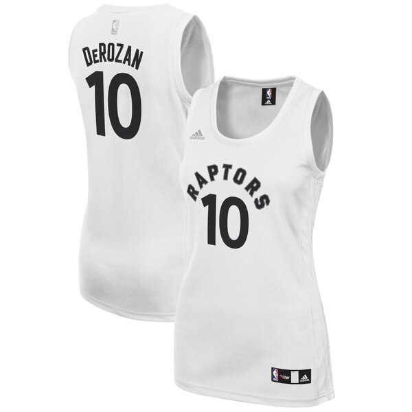 Camiseta baloncesto DeMar DeRozan 10 Réplica Blanco Toronto Raptors Mujer