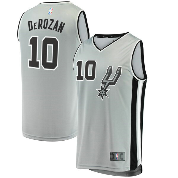 Camiseta baloncesto DeMar DeRozan 10 Statement Edition Gris San Antonio Spurs Hombre
