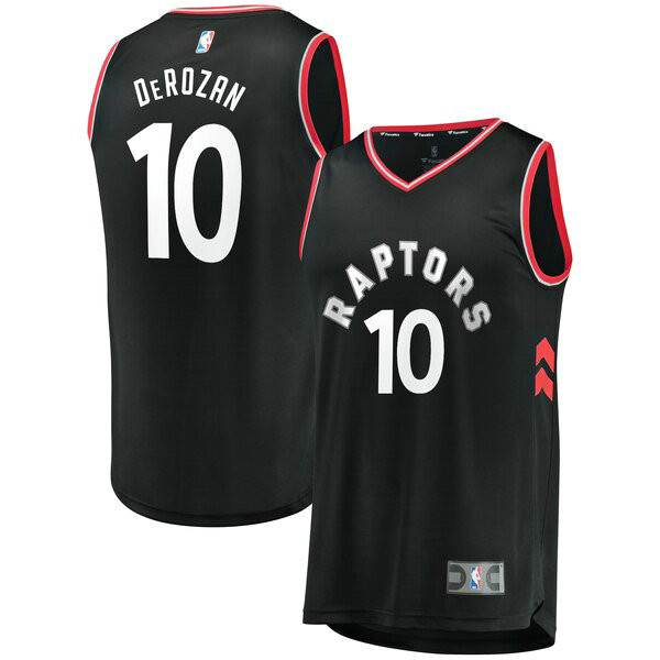 Camiseta baloncesto DeMar DeRozan 10 Statement Edition Negro Toronto Raptors Hombre