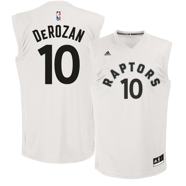 Camiseta baloncesto DeMar DeRozan 10 adidas Blanco Toronto Raptors Hombre