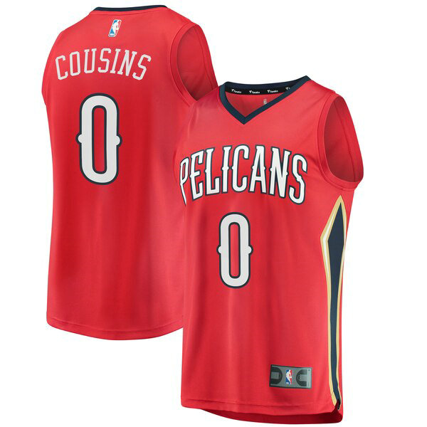 Camiseta baloncesto DeMarcus Cousins 0 Statement Edition Rojo New Orleans Pelicans Hombre