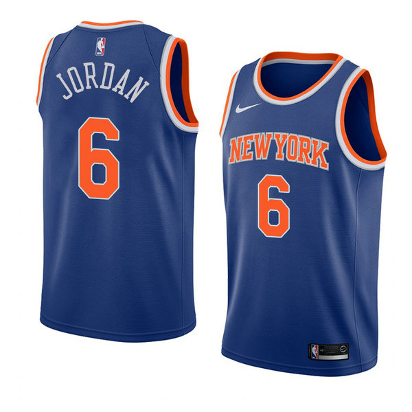 Camiseta baloncesto Deandre Jordan 6 Icon 2018 Azul New York Knicks Hombre