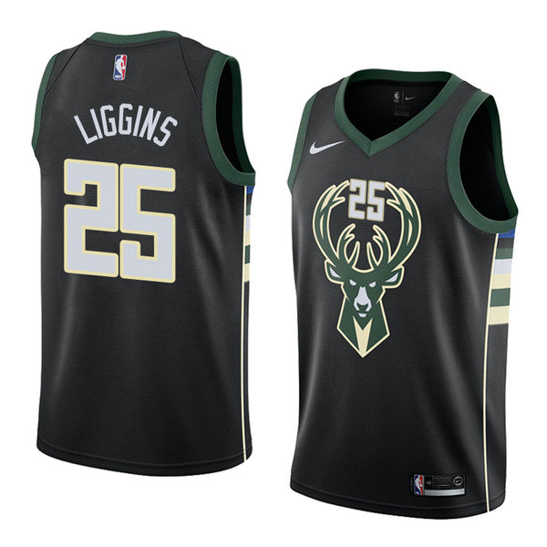 Camiseta baloncesto Deandre Liggins 25 Statement 2018 Negro Milwaukee Bucks Hombre