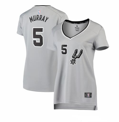 Camiseta baloncesto Dejounte Murray 5 statement edition Rojo San Antonio Spurs Mujer
