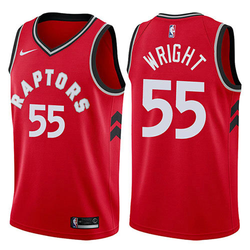 Camiseta baloncesto Delon Wright 55 Icon 2017-18 Rojo Toronto Raptors Hombre