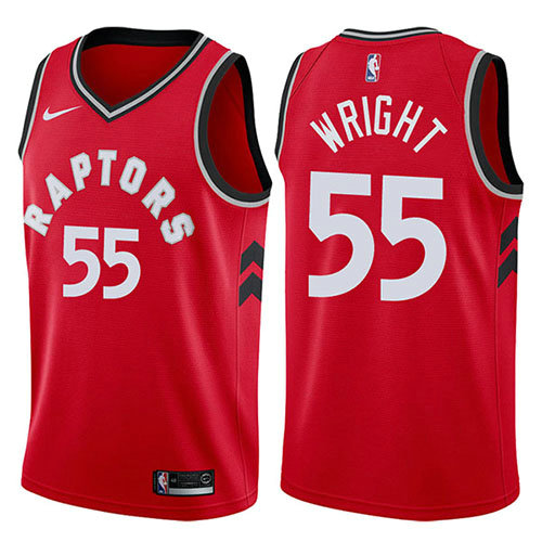 Camiseta baloncesto Delon Wright 55 Icon 2017-18 Rojo Toronto Raptors Hombre