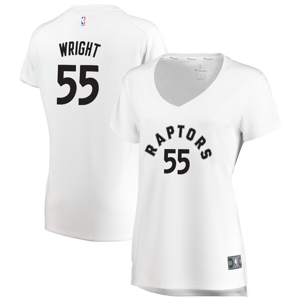 Camiseta baloncesto Delon Wright 55 association edition Blanco Toronto Raptors Mujer