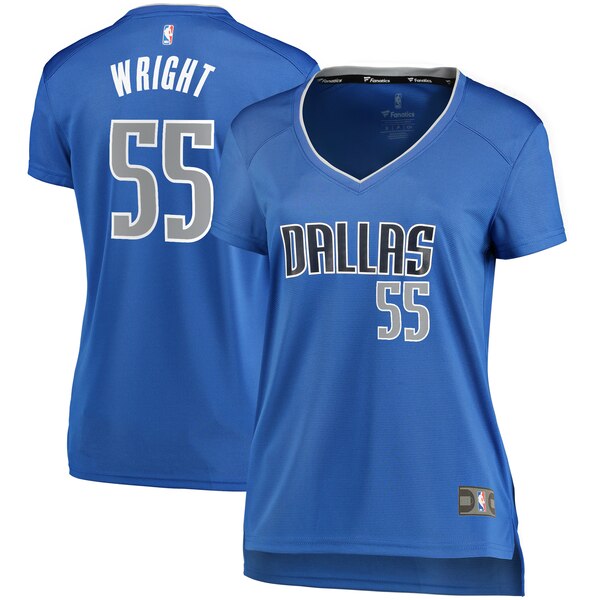 Camiseta baloncesto Delon Wright 55 icon edition Azul Dallas Mavericks Mujer