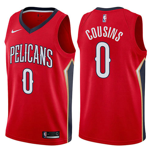 Camiseta baloncesto Demarcus Cousins 0 Statement 2017-18 Rojo New Orleans Pelicans Hombre