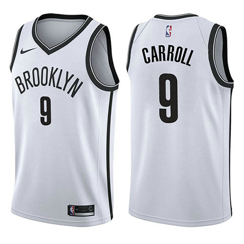 Camiseta baloncesto Demarre Carroll 9 Association 2017-18 Blanco Brooklyn Nets Hombre