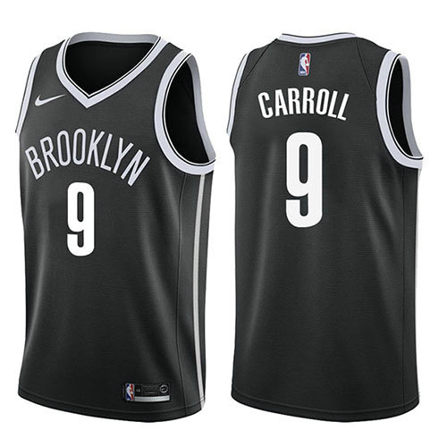 Camiseta baloncesto Demarre Carroll 9 Icon 2017-18 Negro Brooklyn Nets Hombre