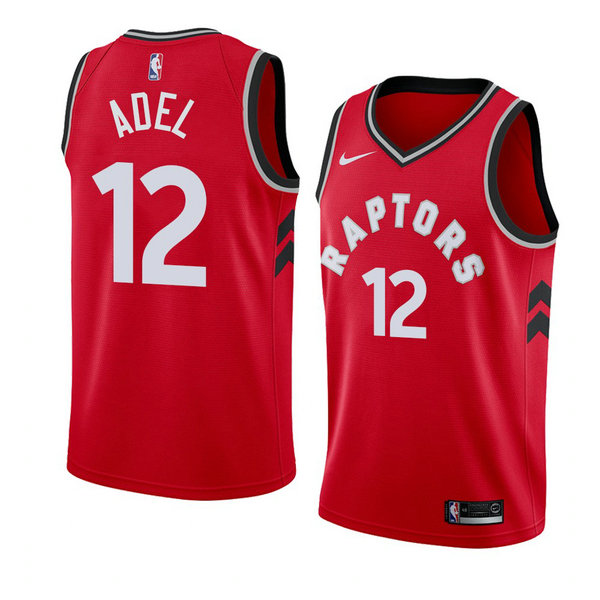 Camiseta baloncesto Deng Adel 12 Icon 2018 Rojo Toronto Raptors Hombre