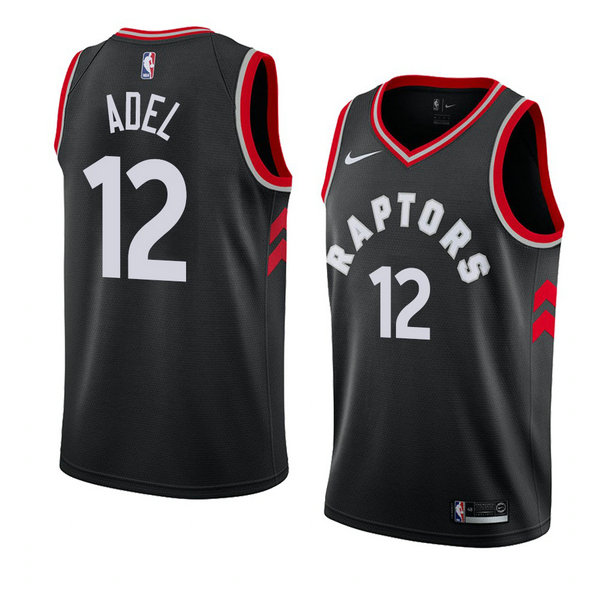 Camiseta baloncesto Deng Adel 12 Statement 2018 Negro Toronto Raptors Hombre