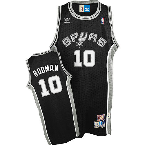 Camiseta baloncesto Dennis Rodman 10 Retro Negro San Antonio Spurs Hombre