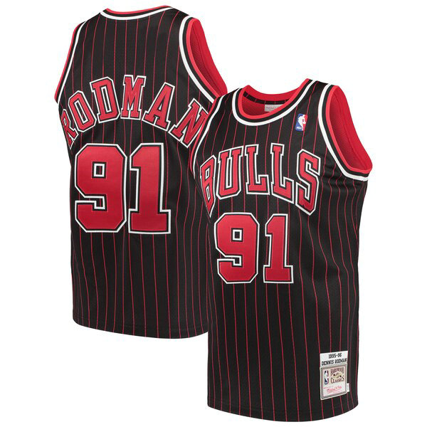 Camiseta baloncesto Dennis Rodman 91 2019-2020 Negro Chicago Bulls Hombre