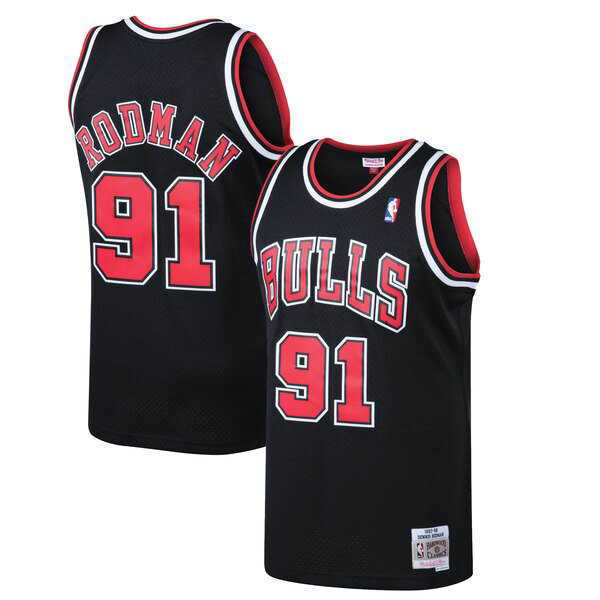Camiseta baloncesto Dennis Rodman 91 2019-2020 Rojo Chicago Bulls Hombre