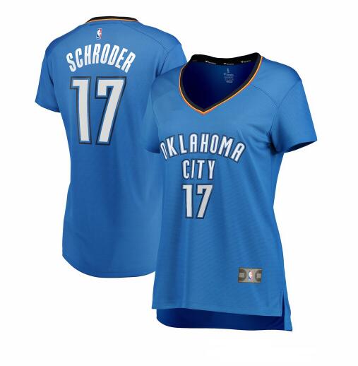 Camiseta baloncesto Dennis Schroder 17 icon edition Azul Oklahoma City Thunder Mujer