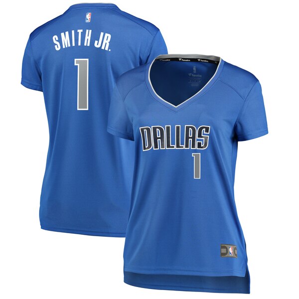 Camiseta baloncesto Dennis Smith 1 Réplica Azul Dallas Mavericks Mujer