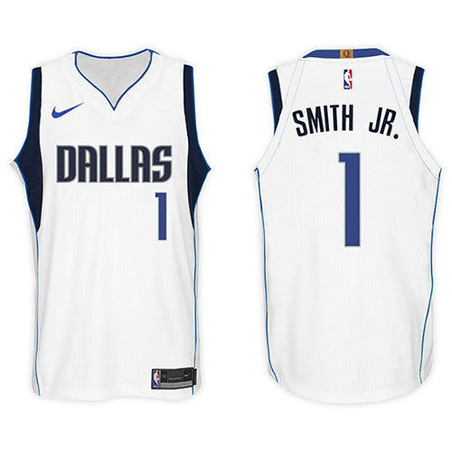 Camiseta baloncesto Dennis Smith JR. 1 2017-18 Blanco Dallas Mavericks Hombre