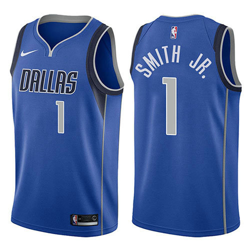 Camiseta baloncesto Dennis Smith JR. 1 Icon 2017-18 Azul Dallas Mavericks Hombre
