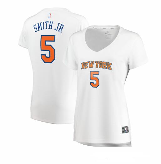 Camiseta baloncesto Dennis Smith Jr. 5 association edition Blanco New York Knicks Mujer