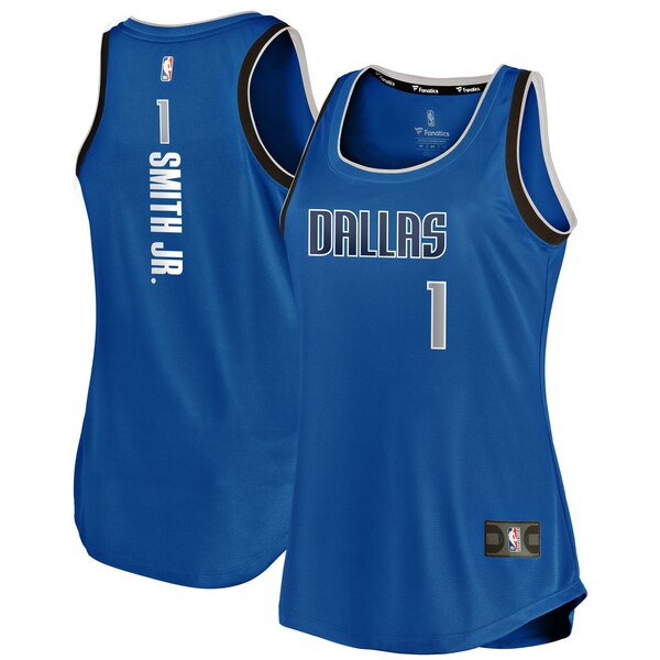 Camiseta baloncesto Dennis Smith Jr 1 icon edition Azul Dallas Mavericks Mujer