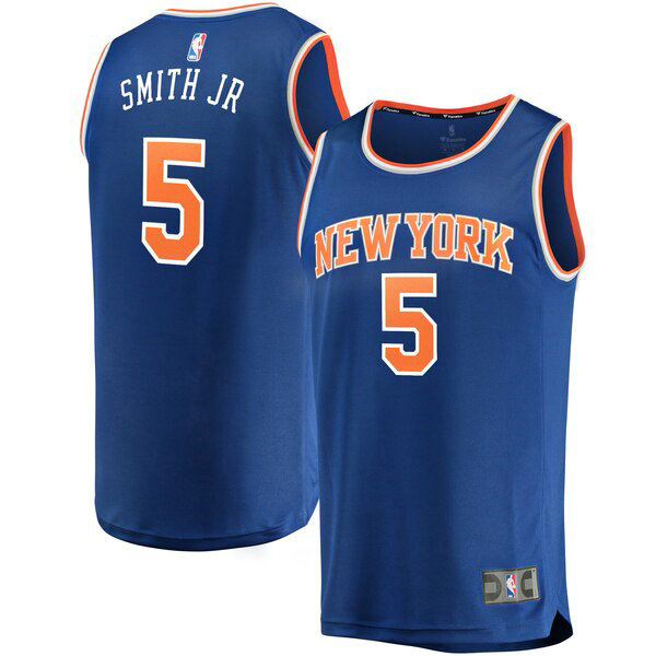 Camiseta baloncesto Dennis Smith Jr 5 icon edition Azul New York Knicks Hombre