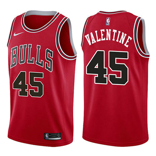 Camiseta baloncesto Denzel Valentine 45 Icon 2017-18 Rojo Chicago Bulls Hombre