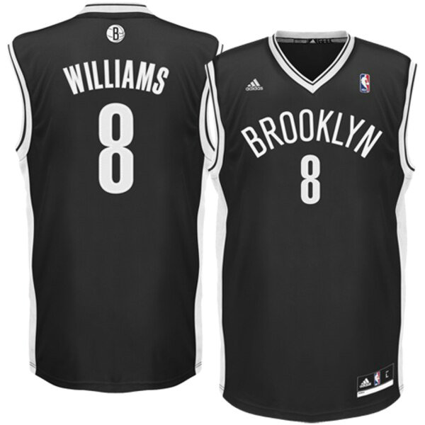 Camiseta baloncesto Deron Williams 8 2019 Negro Brooklyn Nets Hombre