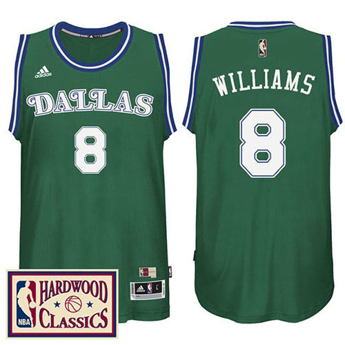 Camiseta baloncesto Deron Williams 8 Retro Verde Dallas Mavericks Hombre