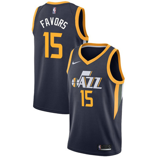 Camiseta baloncesto Derrick Favors 15 Icon 2017-18 Azul Utah Jazz Hombre