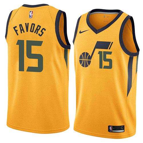 Camiseta baloncesto Derrick Favors 15 Statement 2018 Amarillo Utah Jazz Hombre