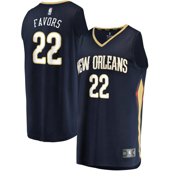 Camiseta baloncesto Derrick Favors 22 Icon Edition Armada New Orleans Pelicans Hombre