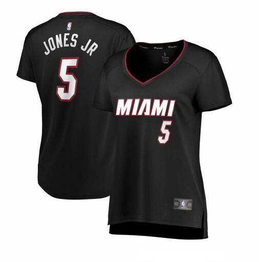 Camiseta baloncesto Derrick Jones Jr. 5 icon edition Negro Miami Heat Mujer