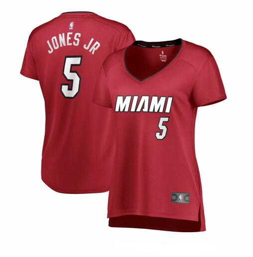 Camiseta baloncesto Derrick Jones Jr. 5 statement edition Rojo Miami Heat Mujer
