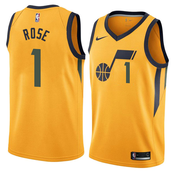 Camiseta baloncesto Derrick Rose 1 Statement 2018 Amarillo Utah Jazz Hombre