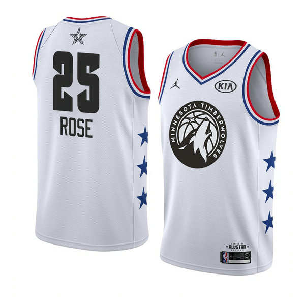 Camiseta baloncesto Derrick Rose 25 Blanco All Star 2019 Hombre
