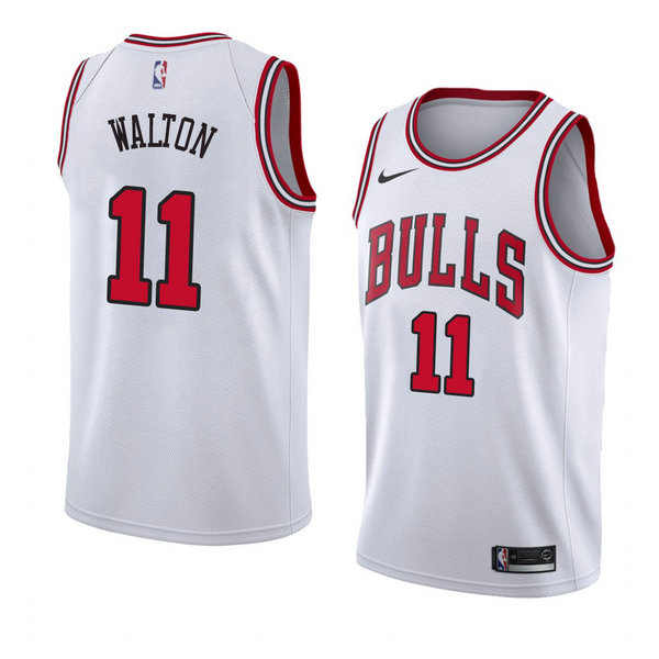 Camiseta baloncesto Derrick Walton 11 Association 2018 Blanco Chicago Bulls Hombre