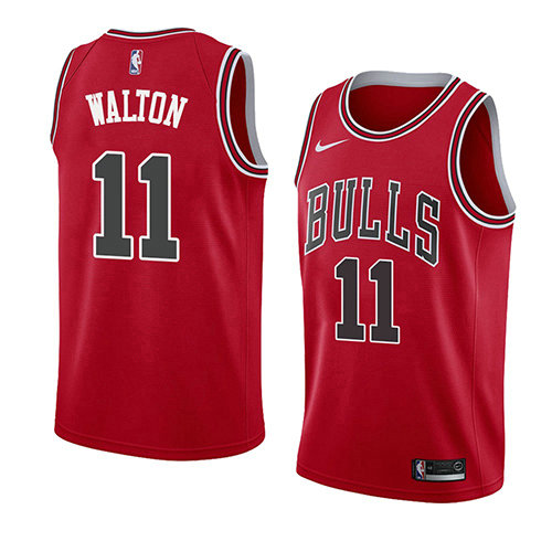 Camiseta baloncesto Derrick Walton 11 Icon 2018 Rojo Chicago Bulls Hombre