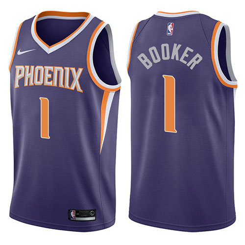 Camiseta baloncesto Devin Booker 1 2017-18 P鐓pura Phoenix Suns Hombre