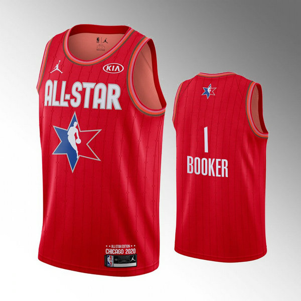 Camiseta baloncesto Devin Booker 1 Rojo All Star 2020 Hombre
