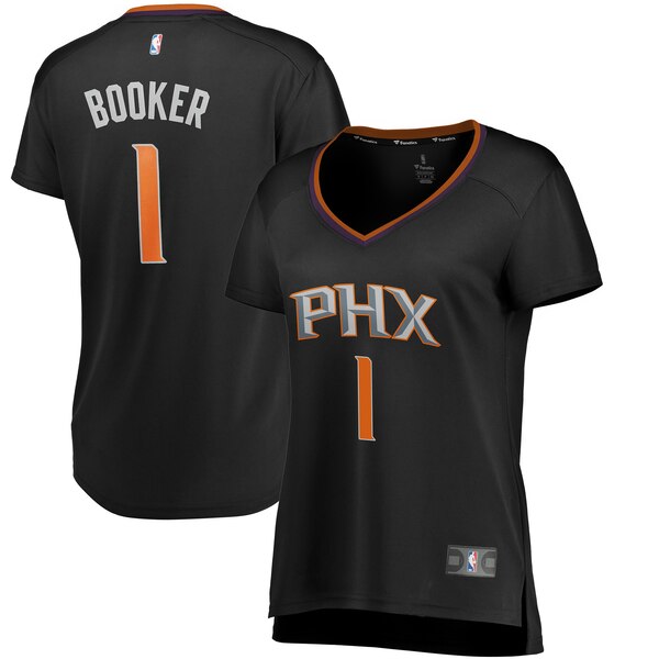 Camiseta baloncesto Devin Booker 1 statement edition Negro Phoenix Suns Mujer