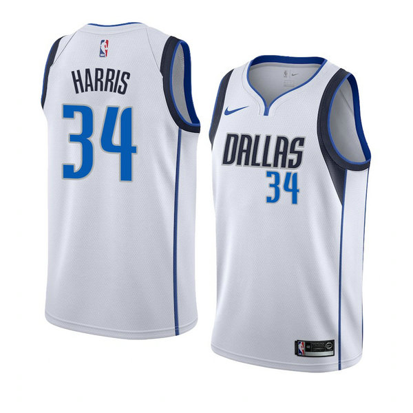 Camiseta baloncesto Devin Harris 34 Association 2018-19 Blanco Dallas Mavericks Hombre