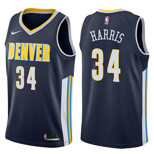 Camiseta baloncesto Devin Harris 34 Icon 2017-18 Azul Denver Nuggets Hombre